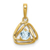 Gemstone Triangle Pendants