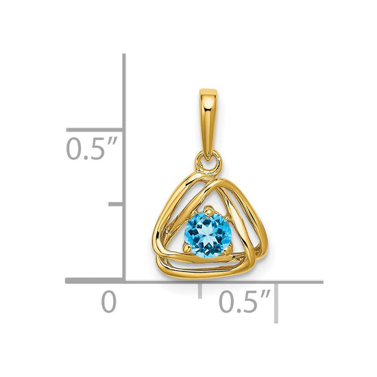 Gemstone Triangle Pendants