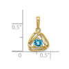 Gemstone Triangle Pendants