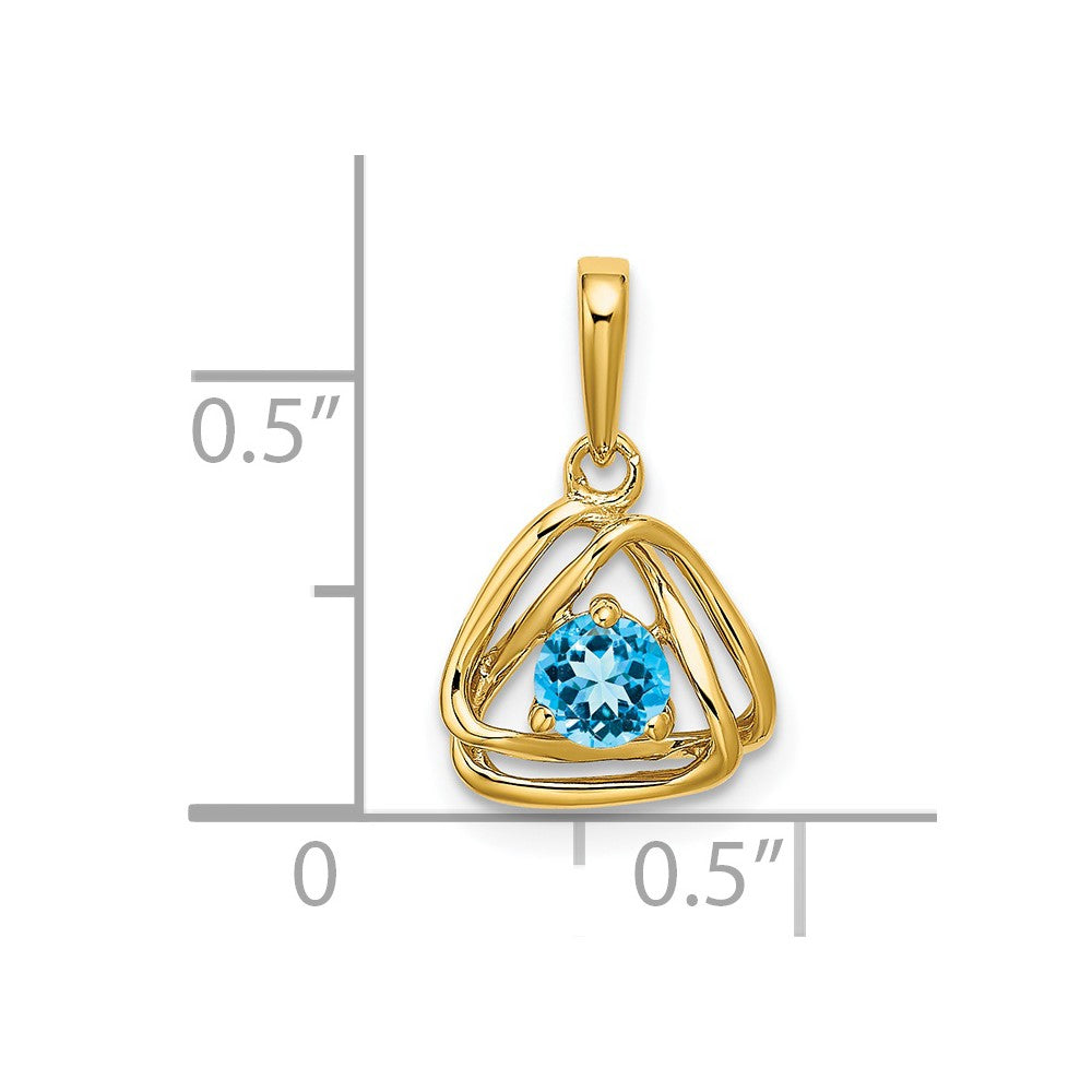 Gemstone Triangle Pendants