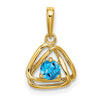 Gemstone Triangle Pendants