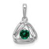 Gemstone Triangle Pendants