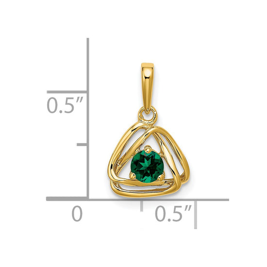 Gemstone Triangle Pendants