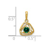 Gemstone Triangle Pendants