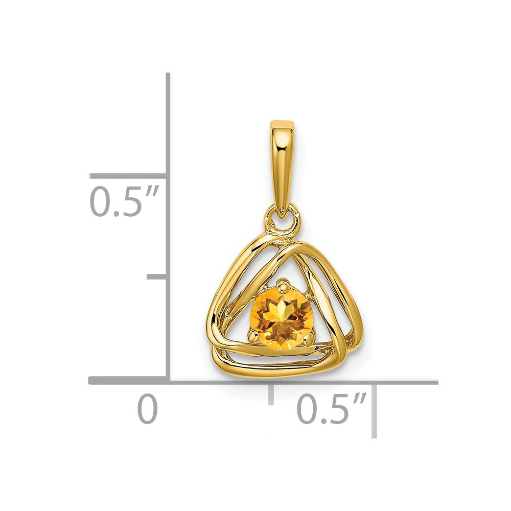 Gemstone Triangle Pendants