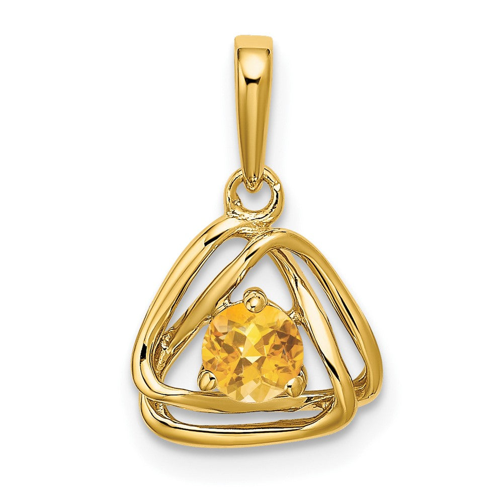 Gemstone Triangle Pendants