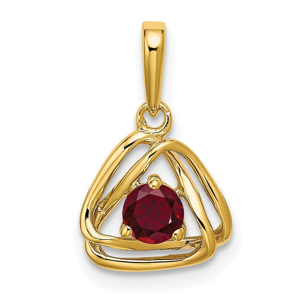 Gemstone Triangle Pendants