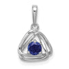 Gemstone Triangle Pendants