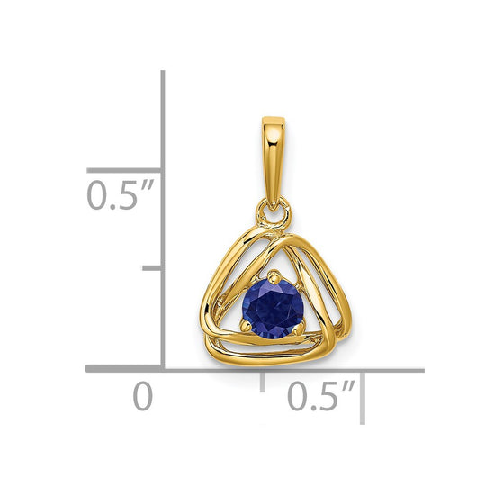 Gemstone Triangle Pendants