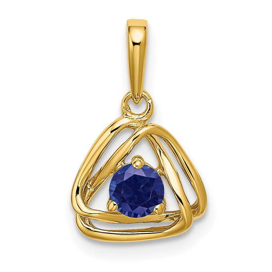 Gemstone Triangle Pendants