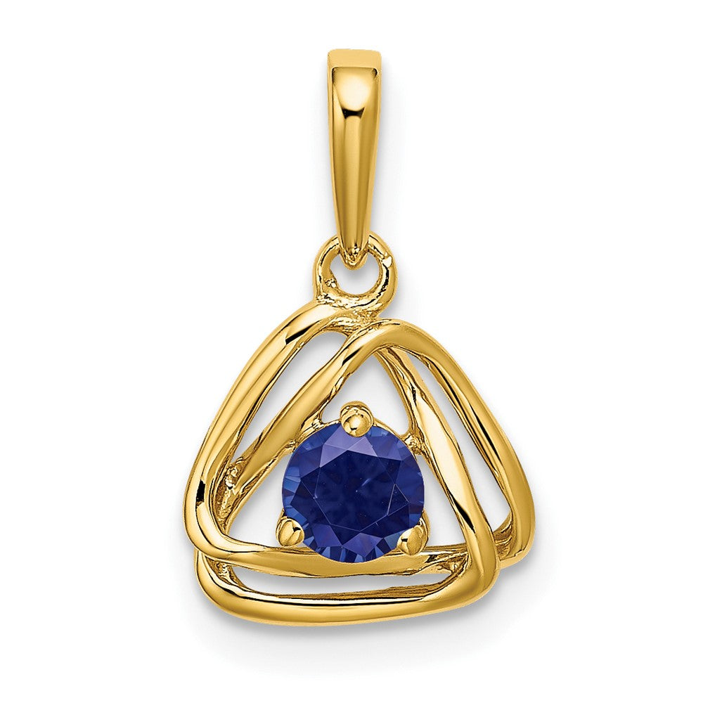 Gemstone Triangle Pendants