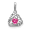 Gemstone Triangle Pendants