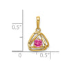 Gemstone Triangle Pendants