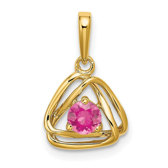 Gemstone Triangle Pendants