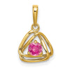 Gemstone Triangle Pendants