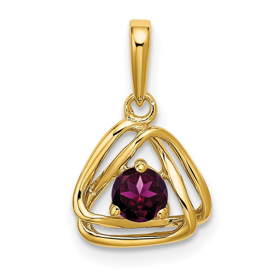 Gemstone Triangle Pendants