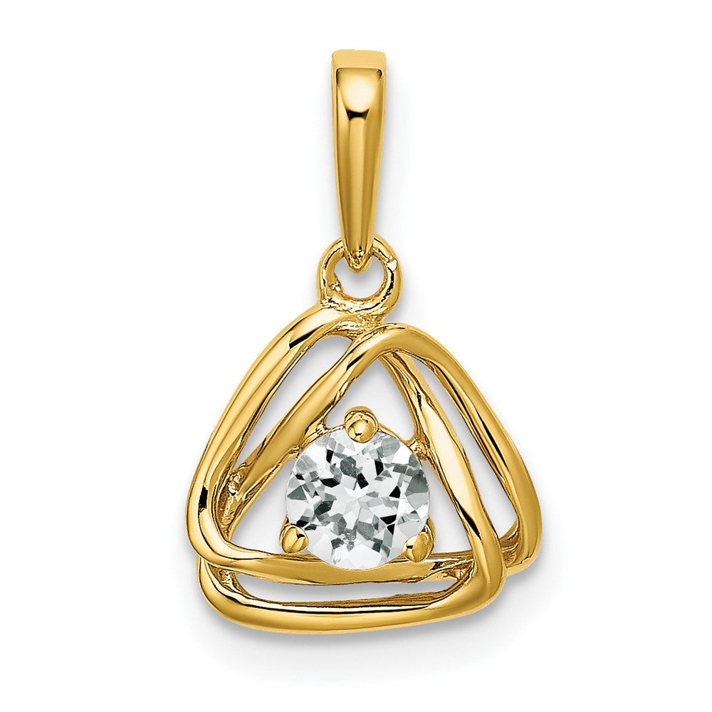 Gemstone Triangle Pendants