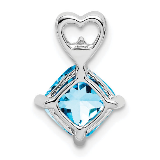 Cushion Gemstone & Diamond Pendants