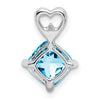 Cushion Gemstone & Diamond Pendants