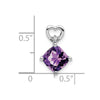 Cushion Gemstone & Diamond Pendants