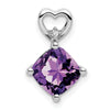 Cushion Gemstone & Diamond Pendants