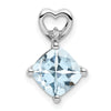 Cushion Gemstone & Diamond Pendants