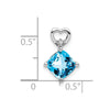Cushion Gemstone & Diamond Pendants