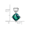 Cushion Gemstone & Diamond Pendants