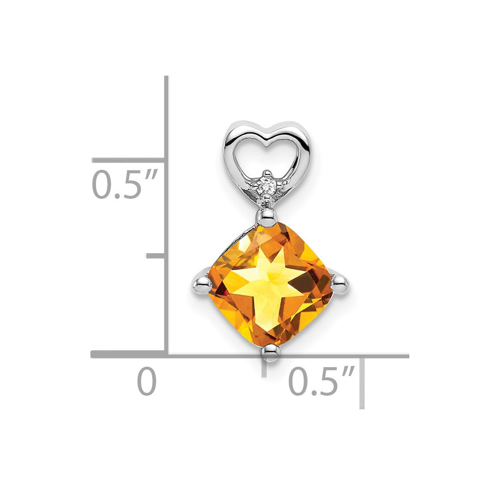Cushion Gemstone & Diamond Pendants