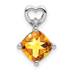 Cushion Gemstone & Diamond Pendants