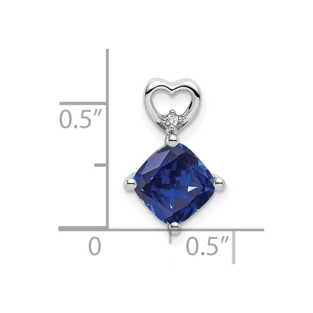 Cushion Gemstone & Diamond Pendants