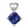 Cushion Gemstone & Diamond Pendants