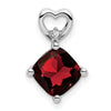 Cushion Gemstone & Diamond Pendants