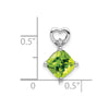 Cushion Gemstone & Diamond Pendants