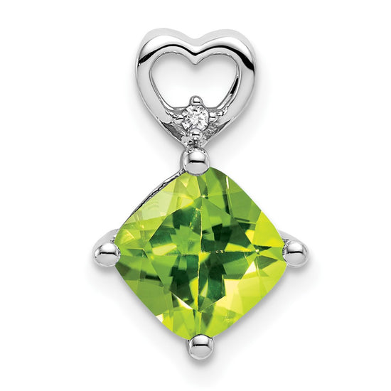 Cushion Gemstone & Diamond Pendants