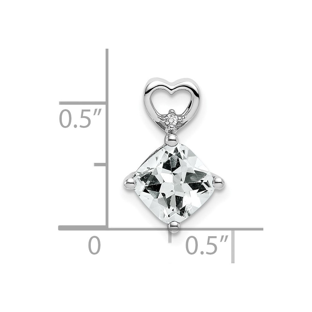 Cushion Gemstone & Diamond Pendants