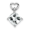 Cushion Gemstone & Diamond Pendants