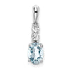 Oval Gemstone & Diamond Pendants