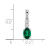 Oval Gemstone & Diamond Pendants