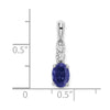 Oval Gemstone & Diamond Pendants