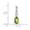 Oval Gemstone & Diamond Pendants