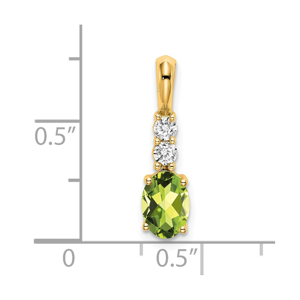 Oval Gemstone & Diamond Pendants