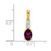 Oval Gemstone & Diamond Pendants