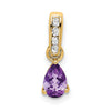 Pear Gemstone & Diamond Pendants