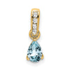 Pear Gemstone & Diamond Pendants