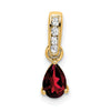 Pear Gemstone & Diamond Pendants