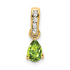 Pear Gemstone & Diamond Pendants