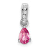Pear Gemstone & Diamond Pendants