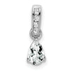 Pear Gemstone & Diamond Pendants