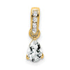 Pear Gemstone & Diamond Pendants